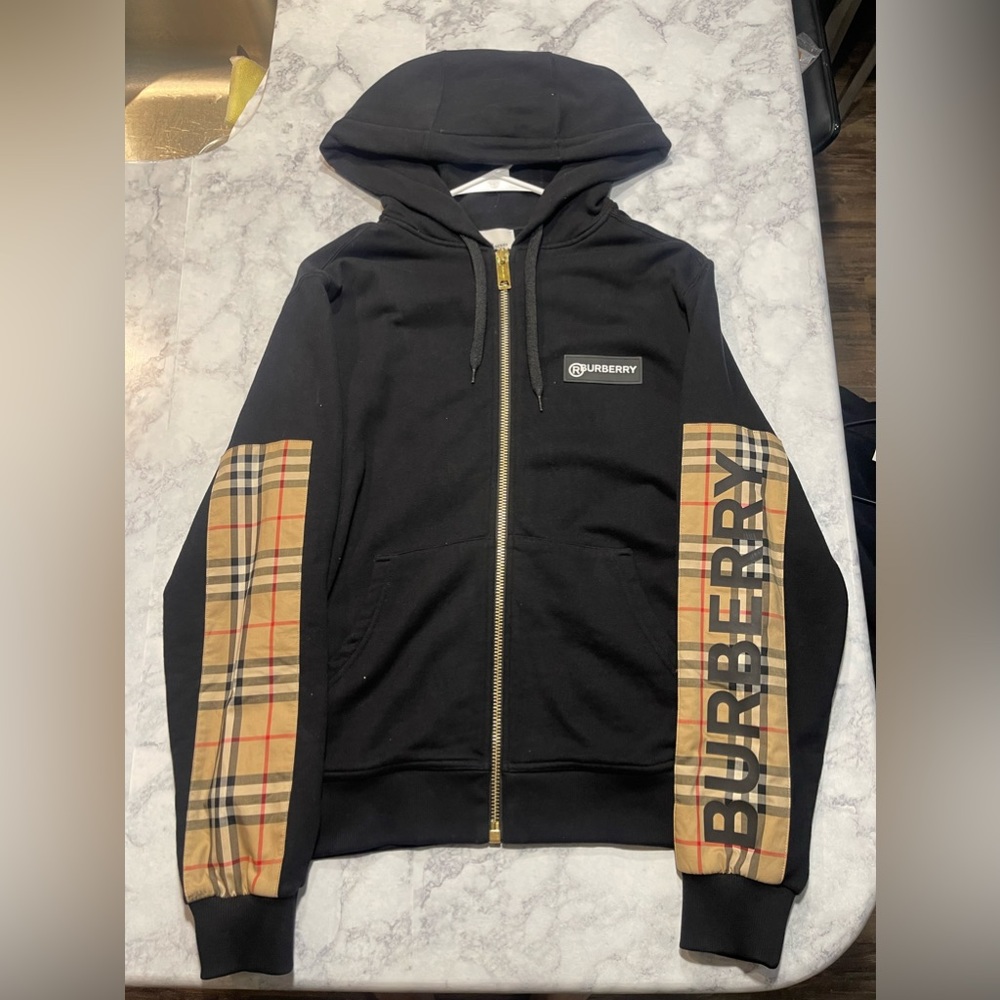 Burberry zip up hoodie